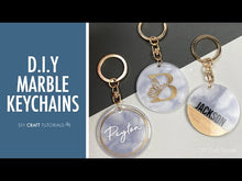 Load and play video in Gallery viewer, Butterfly Monogram SVG Keychain