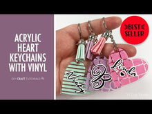 Load and play video in Gallery viewer, Keychain SVG - Heart Pattern SVG