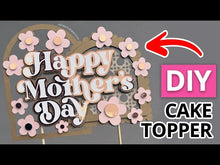 Load and play video in Gallery viewer, Retro Mother's Day Cake Topper