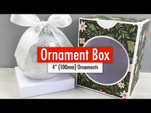 Load and play video in Gallery viewer, 4" Christmas Ornament Gift Box SVG