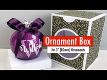 Load and play video in Gallery viewer, Christmas Ornament Box SVG