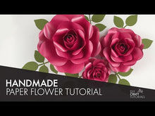 Load and play video in Gallery viewer, Paper Flower Template - Set 3