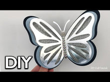 Load and play video in Gallery viewer, 3D Butterfly SVG Template 3