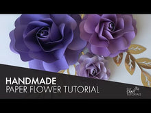 Load and play video in Gallery viewer, Paper Flower Template - Set 1