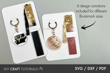 Load image into Gallery viewer, Keychain and Bookmark Card SVG