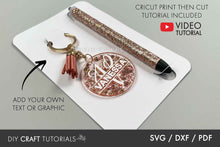 Load image into Gallery viewer, Keychain and Epoxy Pen Card SVG