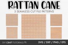 Load image into Gallery viewer, 5 Rattan Cane Seamless Patterns