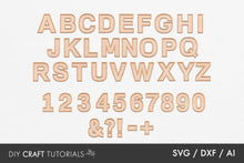 Load image into Gallery viewer, Rattan Alphabet SVG