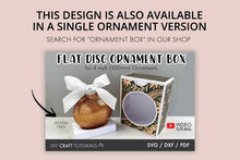 Load image into Gallery viewer, 4in Flat Double Ornament Box SVG