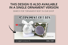 Load image into Gallery viewer, 4in Double Ornament Box SVG