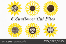 Load image into Gallery viewer, Sunflower SVG