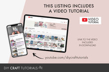 Load image into Gallery viewer, Wine Glass Charm Box Template