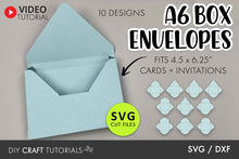 Load image into Gallery viewer, A6 Box Envelope SVG
