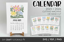 Load image into Gallery viewer, Abstract Flower Calendar
