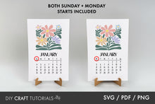 Load image into Gallery viewer, Abstract Flower Calendar
