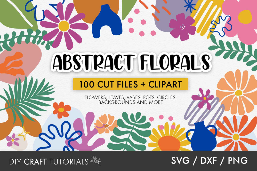 Abstract Floral Shapes SVG