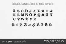 Load image into Gallery viewer, Bow Alphabet SVG
