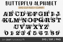 Load image into Gallery viewer, Butterfly Alphabet SVG
