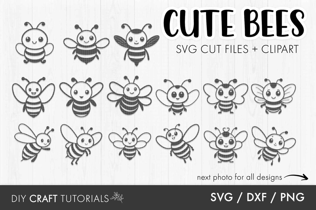 Cute Bee SVG Bundle