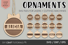 Load image into Gallery viewer, Name Ornament SVG
