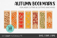 Load image into Gallery viewer, Fall Bookmark SVG
