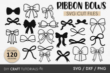Load image into Gallery viewer, Ribbon Bow Silhouette SVG

