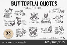 Load image into Gallery viewer, Butterfly Quote SVG Bundle
