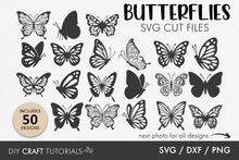 Load image into Gallery viewer, Butterfly Silhouette SVG
