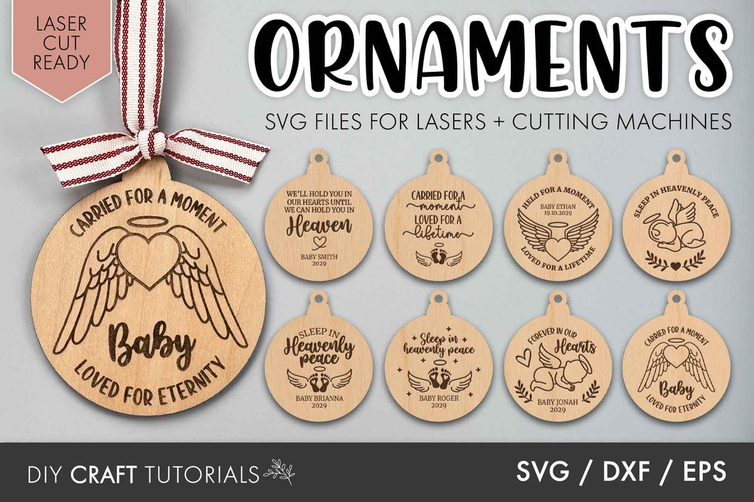 Baby Memorial Ornament SVG