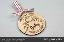 Load image into Gallery viewer, Baby Memorial Ornament SVG
