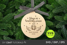 Load image into Gallery viewer, Baby Memorial Ornament SVG
