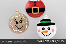 Load image into Gallery viewer, Christmas Round Sign SVG

