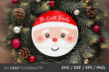 Load image into Gallery viewer, Christmas Round Sign SVG
