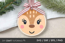 Load image into Gallery viewer, Christmas Round Sign SVG

