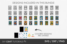 Load image into Gallery viewer, Christmas Stained Glass SVG

