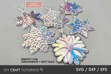 Load image into Gallery viewer, Snowflake SVG
