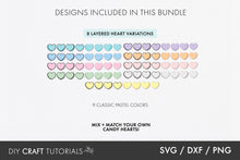 Load image into Gallery viewer, Candy Hearts SVG Bundle
