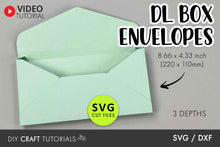 Load image into Gallery viewer, DL Box Envelope SVG
