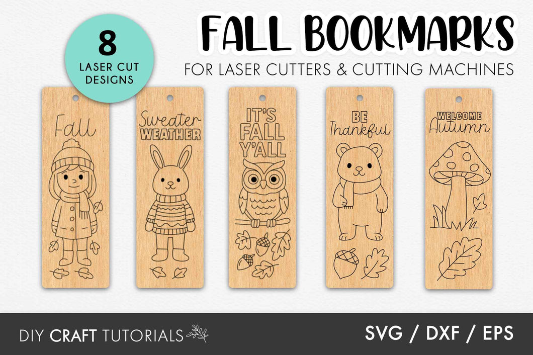 Fall Bookmark SVG