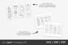 Load image into Gallery viewer, Fall Coloring Bookmark SVG
