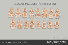 Load image into Gallery viewer, Gingerbread Family Ornaments
