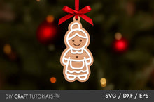 Load image into Gallery viewer, Gingerbread Family Ornaments
