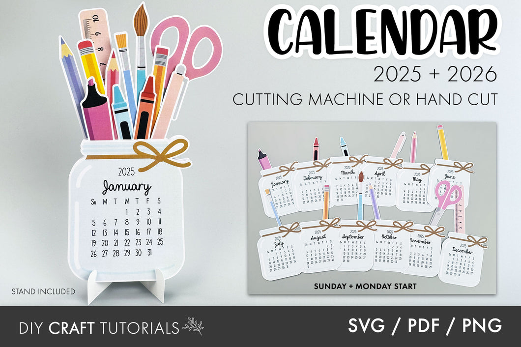 Jar Calendar SVG