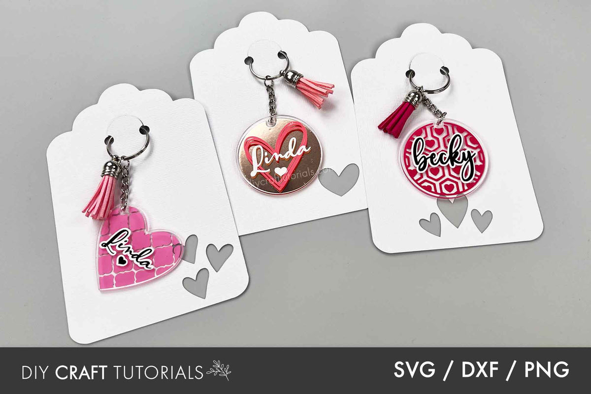 Valentine Keychain Display Card – DIY Craft Tutorials