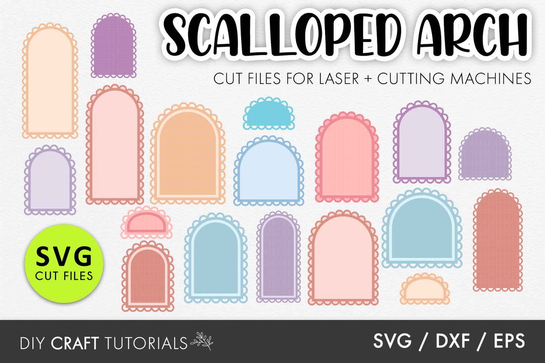 Lace Scalloped Arch SVG