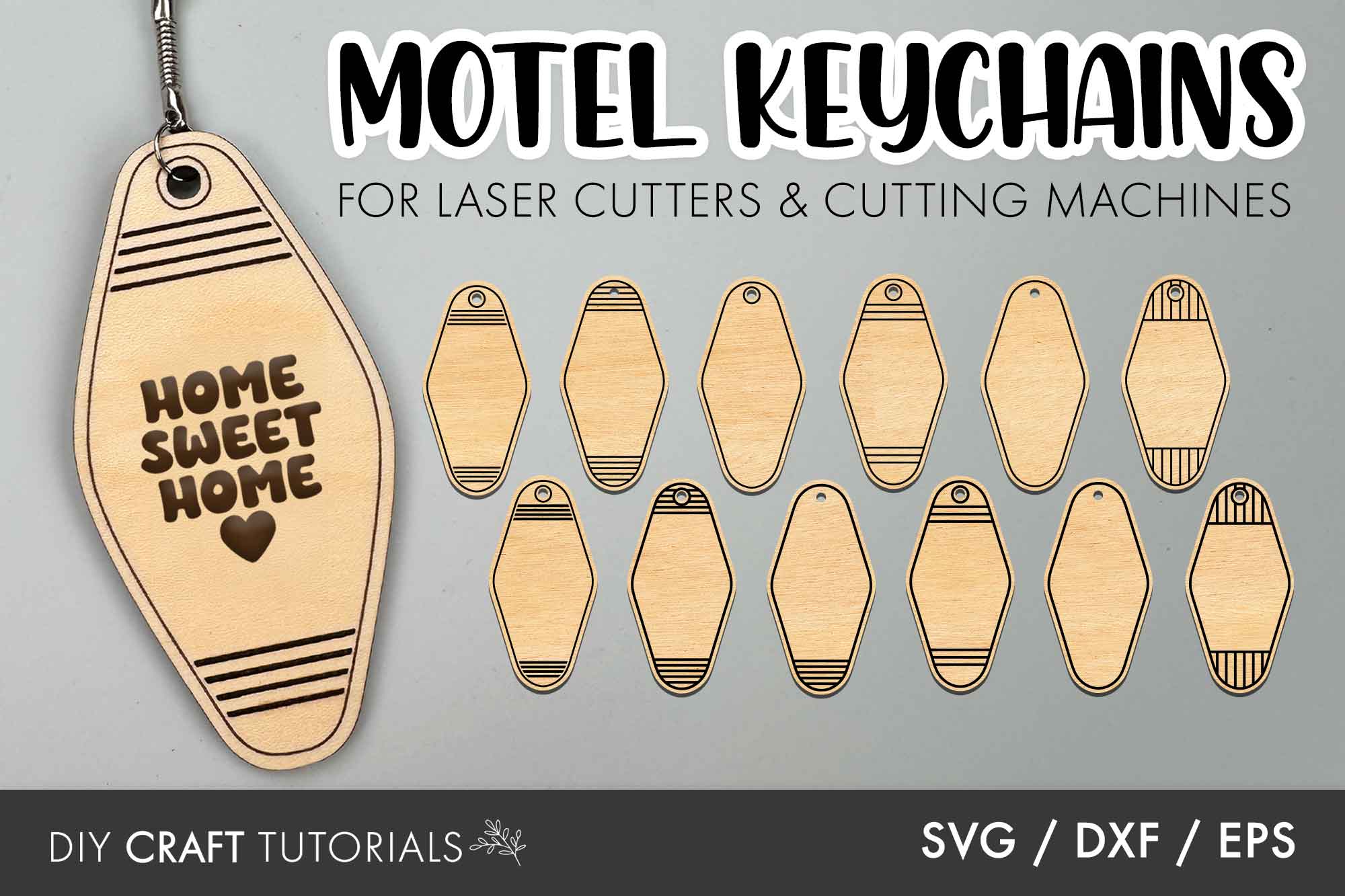 Motel Keychain SVG Bundle – DIY Craft Tutorials