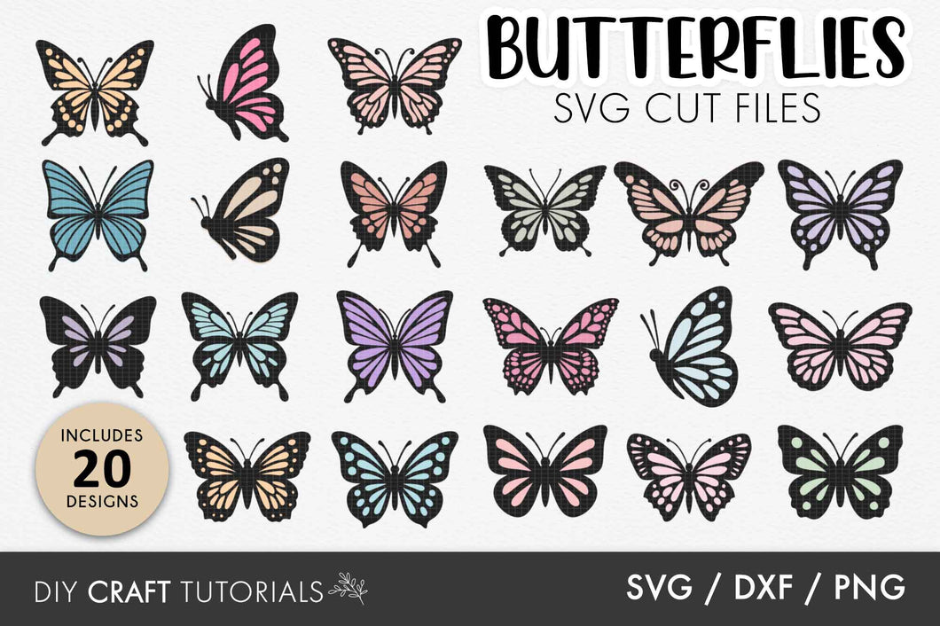 Layered Butterfly SVG Bundle