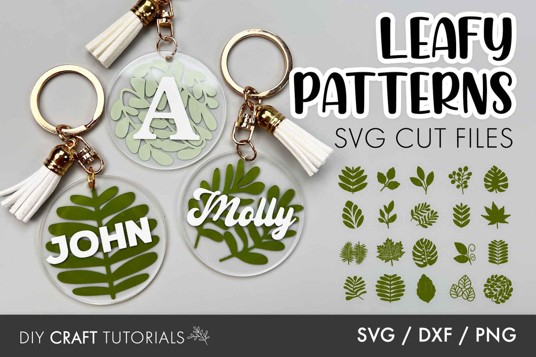 Leaf Keychain SVG