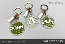 Load image into Gallery viewer, Leaf Keychain SVG
