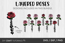 Load image into Gallery viewer, Layered Roses SVG
